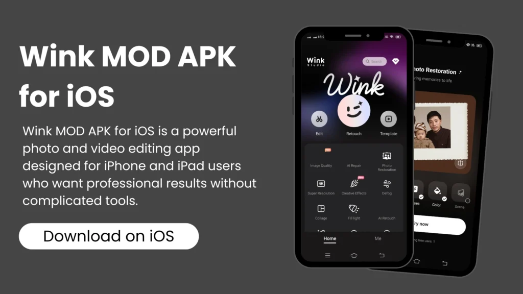 Wink Mod APK for IOS